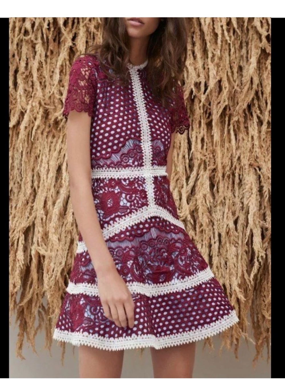 ALEXIS Rustikan Burgundy Lace
Dress Sz XS